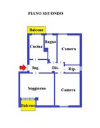Rif. 002 – Centralissimo quadrilocale con garage e cantina.