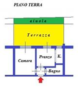 Rif. 008 &#8211; Bilocale in piano terra con grande terrazza vivibile e box di propriet&#224;.
