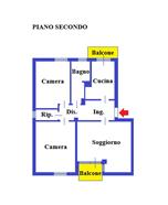 Rif. 003 – Appartamento con garage e cantina in centro paese