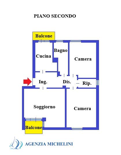 Rif. 002 – Centralissimo quadrilocale con garage e cantina.